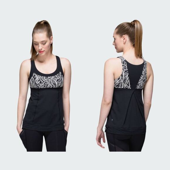 Lululemon Run Ta Ta Topper Tank Top Black Size 4 - Picture 1 of 8